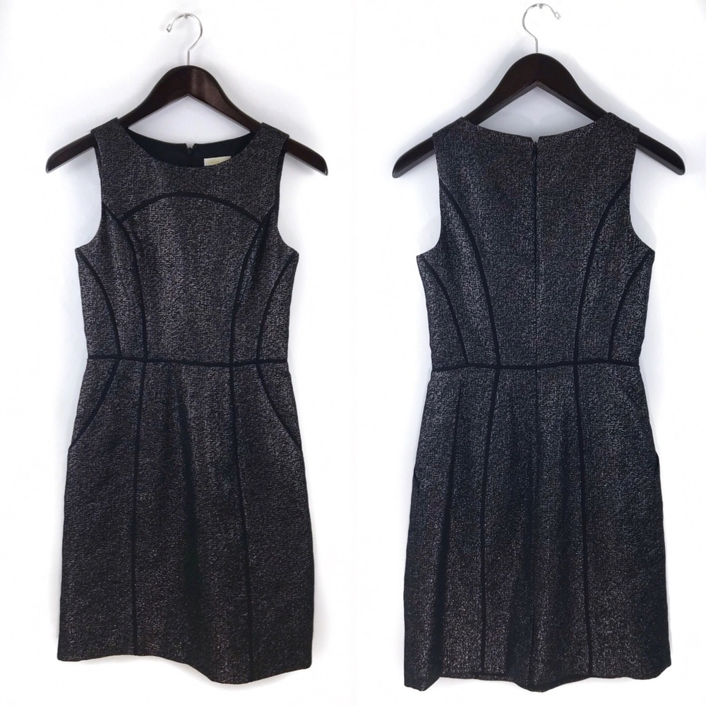 Shoshanna Black Metallic Cute Dress 0